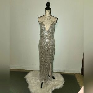 SOLD Stars Do Shine Sequin Dress Silver
